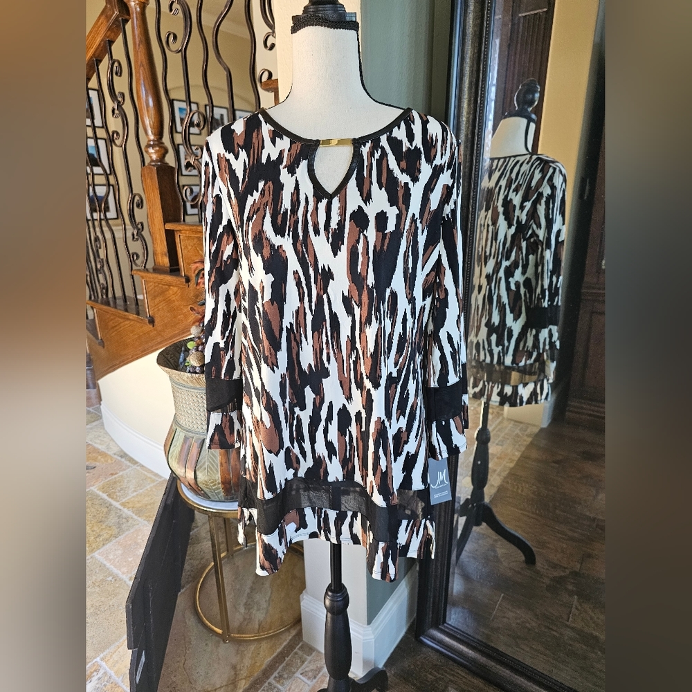 JM Collection Fall Blouse